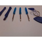 Screwdriver kit for repair and disassemble, telephones, electronics and others, 8 in 1, blue color